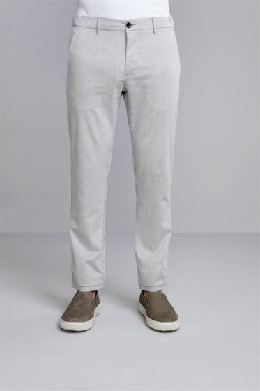 Imagem de Calça Chambray Slim Fit - Cinza Grafite