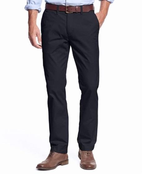 Imagem de Calça chino Tommy Hilfiger Classic Fit, azul elástico, 44x32