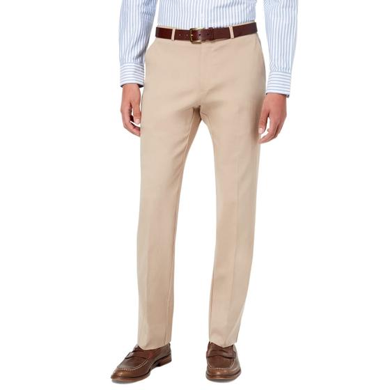 Imagem de Calça chino Tommy Hilfiger Classic Stretch para homens cáqui