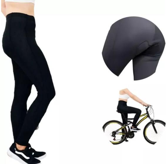 Imagem de Calça Ciclismo Bike Forro Gel Proteção Uv Acolchoada Térmica