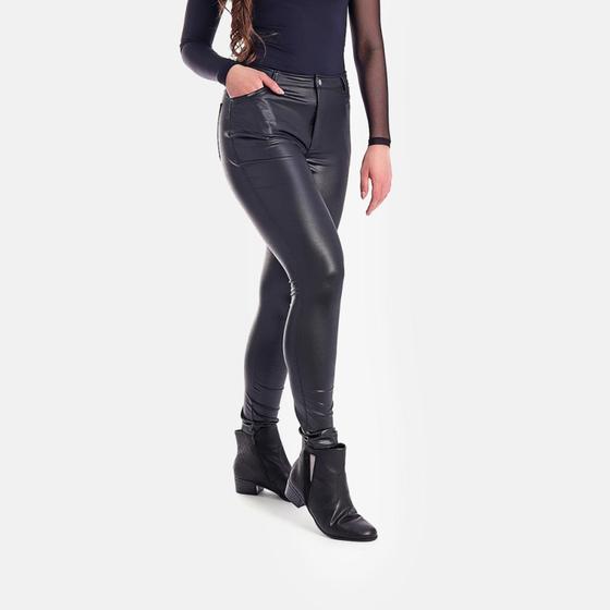 Imagem de Calça cirre térmica skinny com ziper preta libidus tamanho:gg