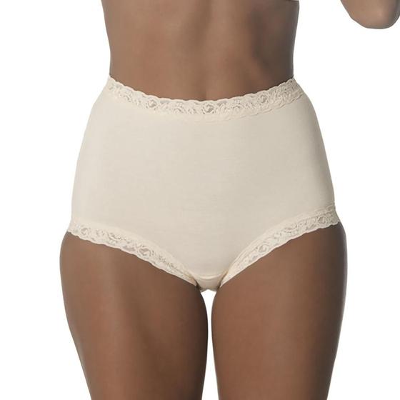 Imagem de Calça Clássica com Renda DeMillus 57001 Cotton