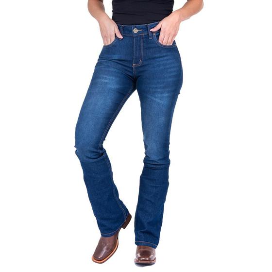 Imagem de Calça Country Jeans Feminina Wrangler Bootcut Flare Ref.09MWZKM32UN