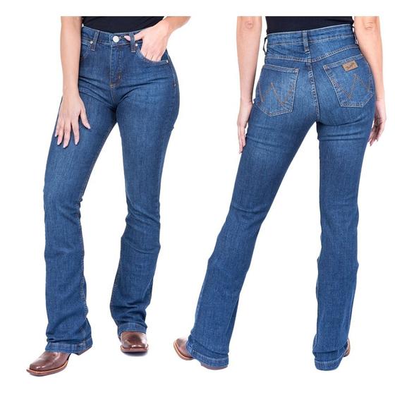 Imagem de Calça Country Jeans Flare Feminina Original Wrangler Western Ref:19MX2DN60UN