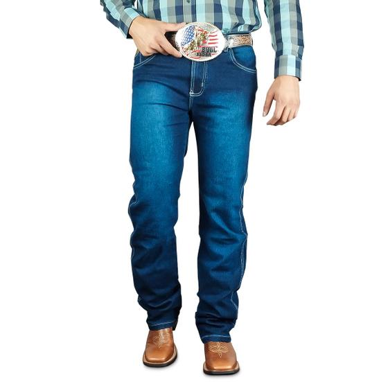 Imagem de Calça Country Jeans Masculina Peão Rodeio Agro os Boiadeiros