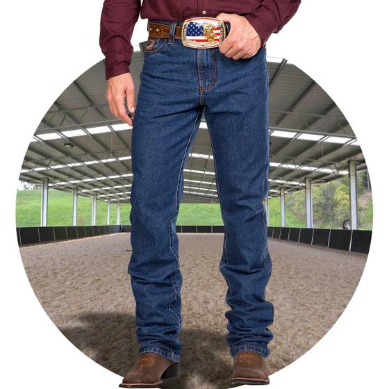 Imagem de Calça country jeans masculina peão rodeio agro top bill way