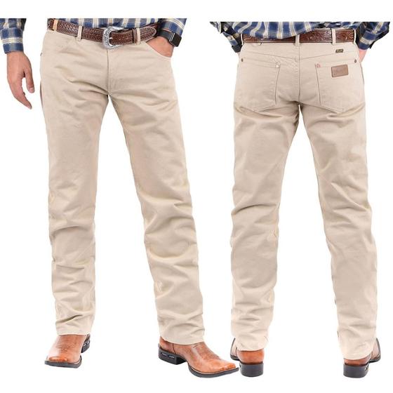 Imagem de Calça Country Masculina Wrangler Cowboy Cut Bege - Ref13MZTN36KA