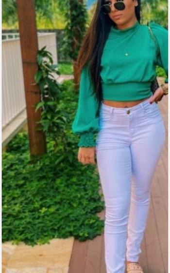 Calça De Brim Feminina Muito Mais Jeans Imagem de Calça De Brim Feminina Muito Mais Jeans