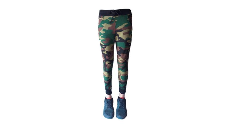 Imagem de Calça de moletom Infantil Camuflado Verde Jogger 