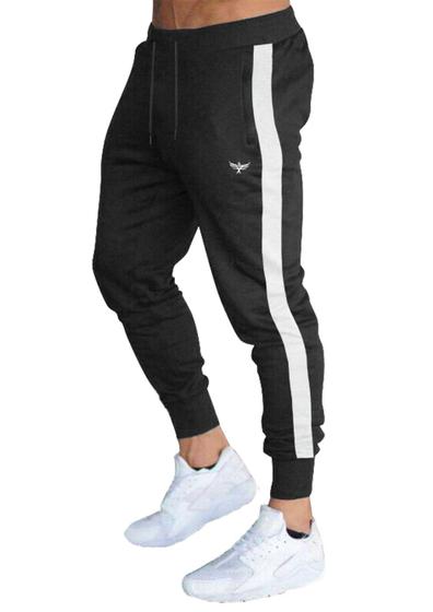 Calça de moletom masculino slim jogger listra logo konoa Menor preço em Calça de moletom masculino slim jogger listra logo konoa