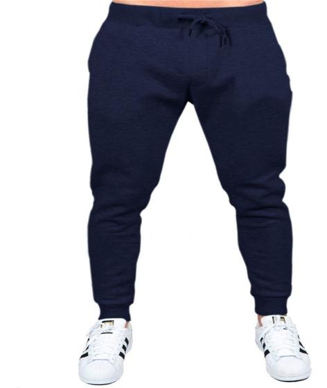 Imagem de Calça de Moletom Plus Size G1 a G5 Unissex Slim Com Bolso Quentinho