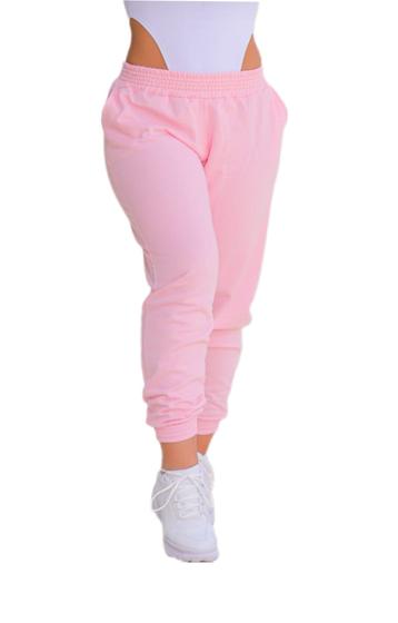 Imagem de Calça de moletom rosa jogger