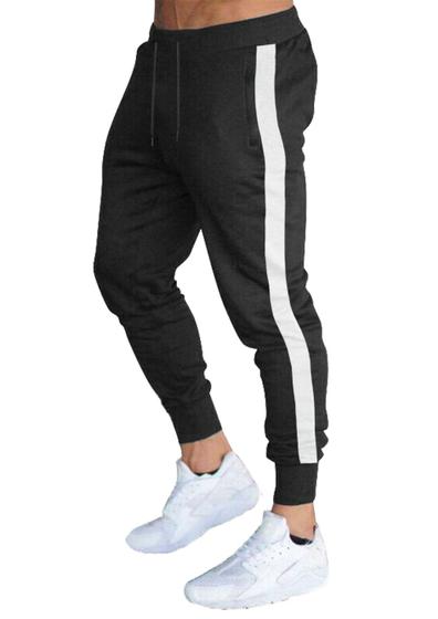 Calça Masculina CalÃ§a Jogger Com Listra Calça Moletom Masculina