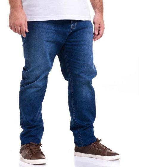 Calça Dins Masculina Plus Size Com Cós Alto Reforçado - Wild - Calça ...