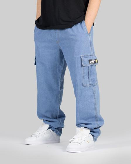 Imagem de Calça DR7 Street Cargo Baggy Logo Hidrante - Blue