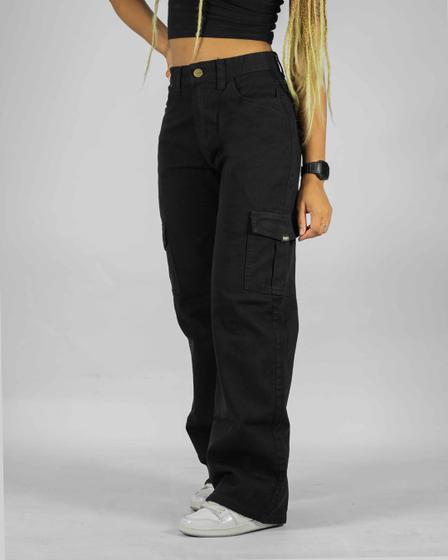 Imagem de Calça DR7 Street Cargo Wide Leg - Preto