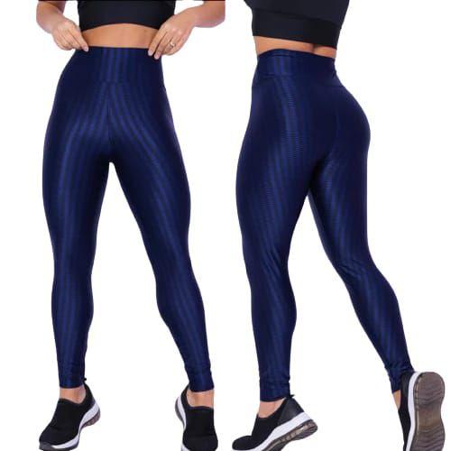 Imagem de Calça Feminina Academia 3D Fitnees Cintura Alta