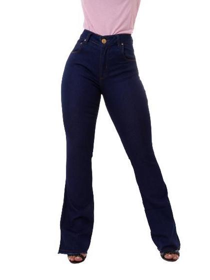 Imagem de Calça Feminina Flare Jeans Escura