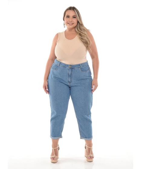 Imagem de Calça Feminina Jeans Plus Mom