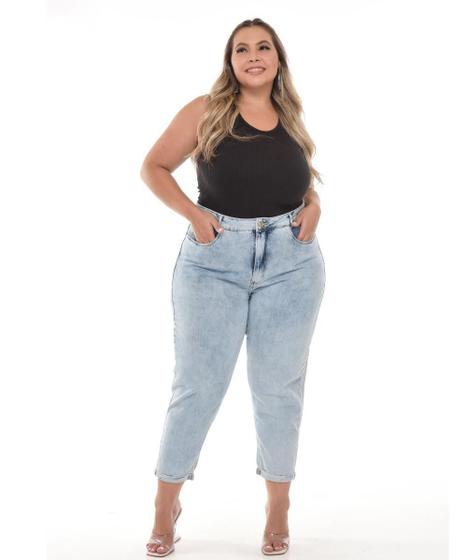 Imagem de Calça Feminina Jeans Plus Mom