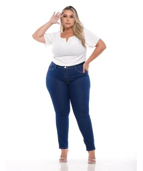 Imagem de Calça Feminina Jeans Plus Skinny Pala Coração E Pence L1/3