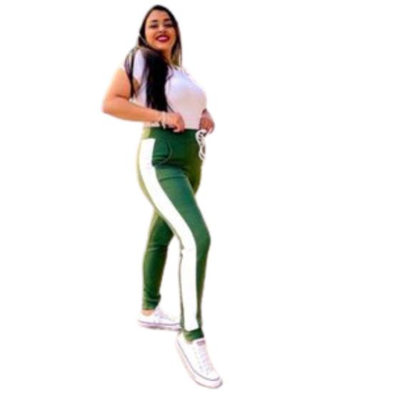 Imagem de Calça Feminina Jogger com Listra na Lateral em Crepe