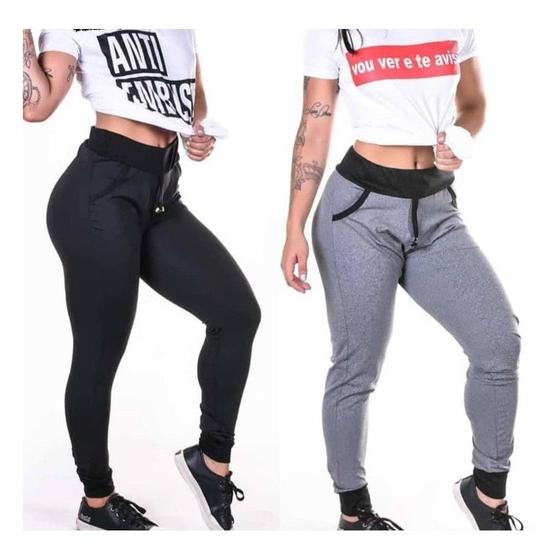 Imagem de Calça Feminina Jogger Peluciada Moda Blogueira