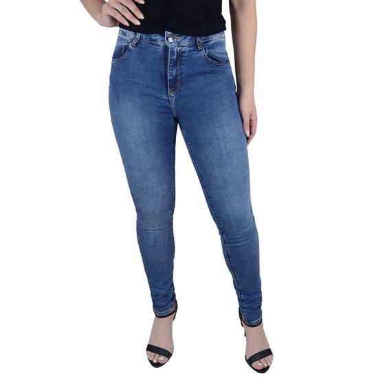 Imagem de Calça Feminina Lado Avesso Jeans Jegging - L12602