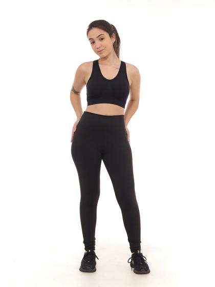 Imagem de Calça Feminina Legging Cintura Alta Suplex Academia Fitness