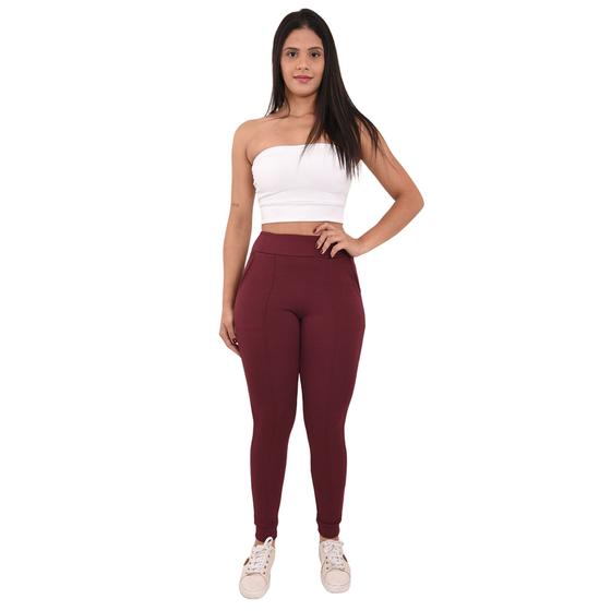 Imagem de Calça Feminina Malha Crepe Estilo Jogger