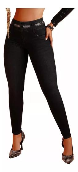Pit Bull CalÃ§as Jean Femininas CalÃ§a Pitbull Preta Pit Bull