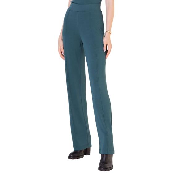 Imagem de Calça Feminina Seiki Tricot Wide Leg Verde Floresta - 251119