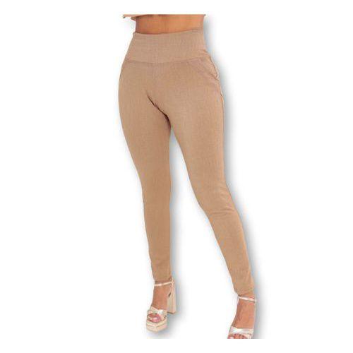 Imagem de Calça feminina skinny jacquard casual moda gringa