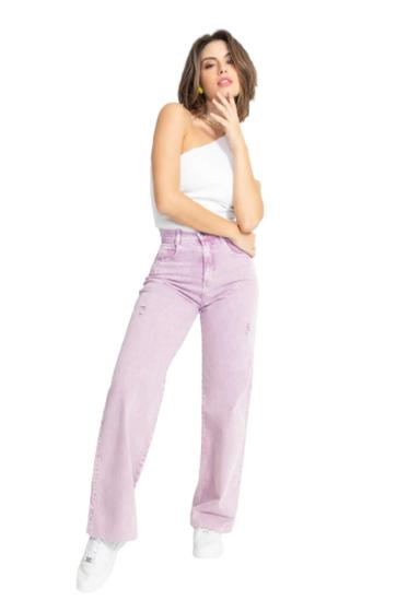 Imagem de Calça Feminina Wide Leg Biotipo Jeans