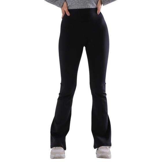 Calça Flare Feminina Social Flanelada Boca De Sino Bailarina