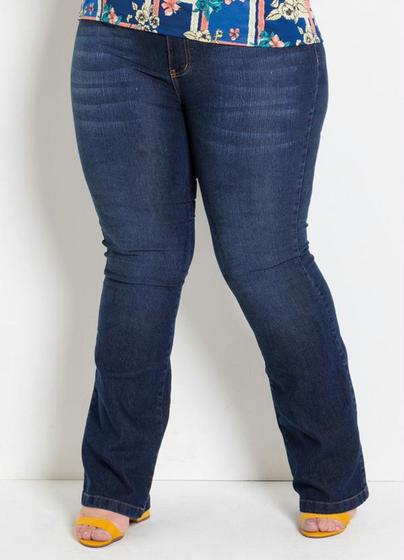 Imagem de Calça Flare Jeans Plus Size Marguerite