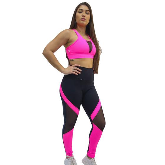 Imagem de Calça Fuso Ginastica Suplex Poliamida Legging Fitness Ginastica Aeróbica