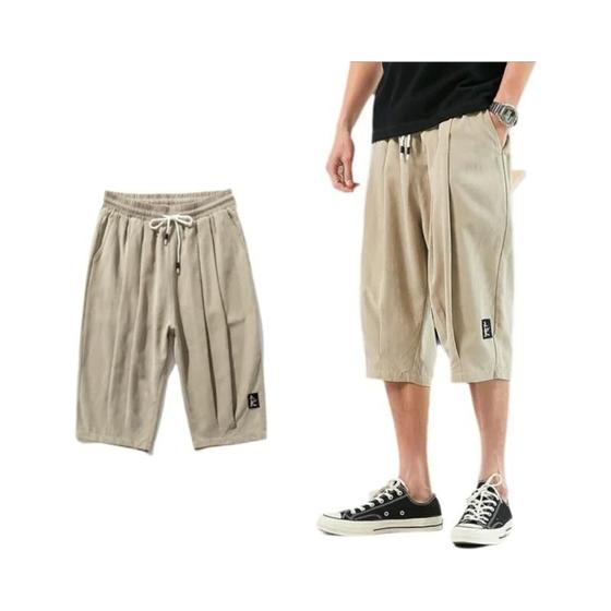 Calça Harém Masculina Plus Size Verão, Estilo Chinês