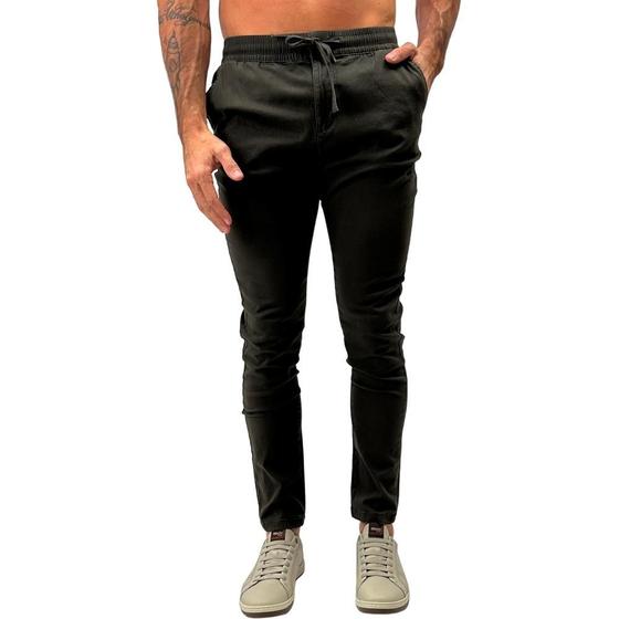 Imagem de Calça Hering Sarja Skinny com Elástico Masculina