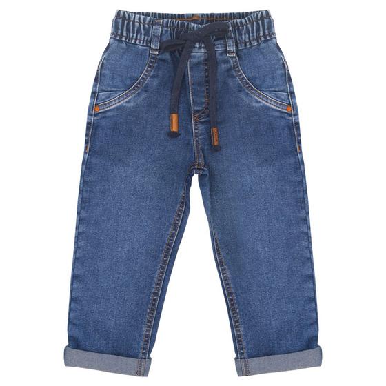 Imagem de Calça Infantil Look Jeans Elástico Jeans