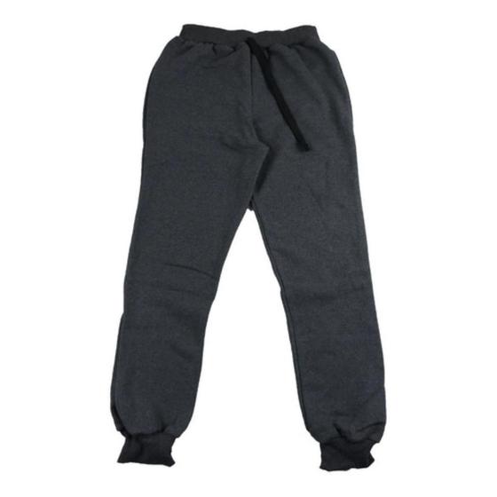 Imagem de Calça Infantil Menino Moletom Flanelado Jogger Quentinha Confortável