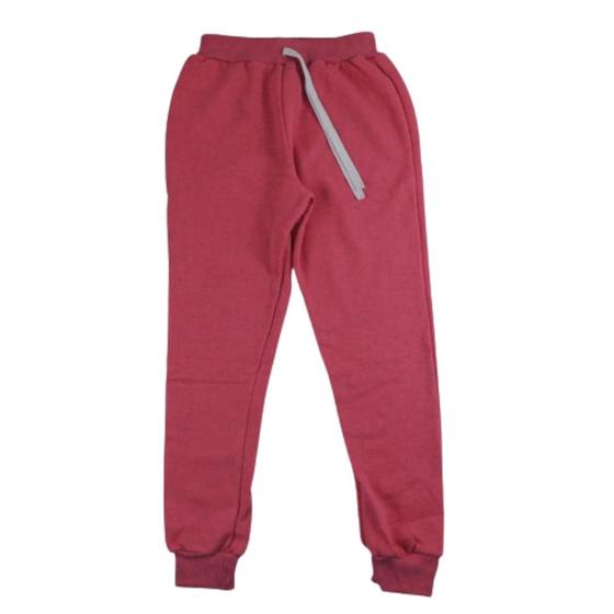 Imagem de Calça Infantil Menino Moletom Flanelado Jogger Quentinha Confortável