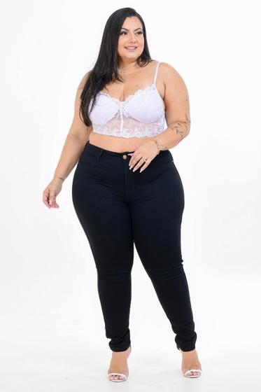 Imagem de Calça Jeans Ane Plus Size Skinny Preta