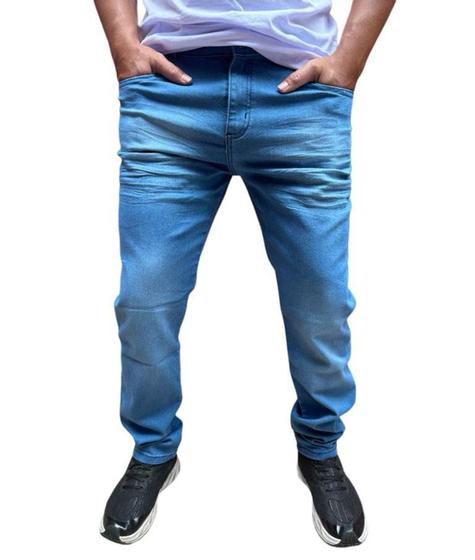 Imagem de calça jeans basica masculina com elastano skinny ótima qualidade envio rapido