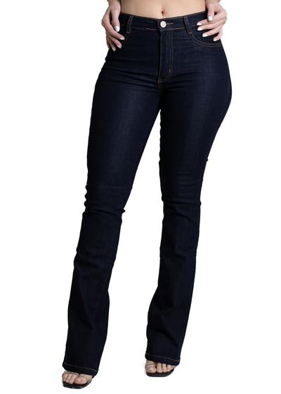 Imagem de Calça Jeans Feminina Boca de sino Flare Sawary