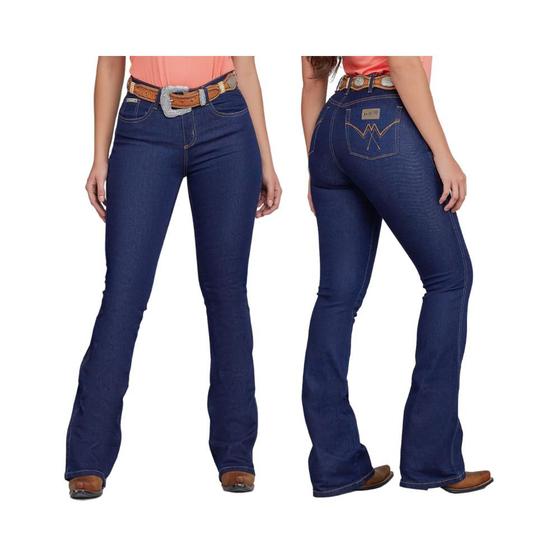 Imagem de Calça Jeans Feminina Country Minuty Flare  Tradicional Azul Escuro R.95040