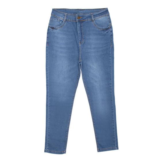 Imagem de Calça Jeans Feminina Eagle Rose Cigarrete Plus Size Azul