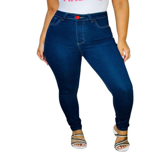 Imagem de Calça Jeans Feminina Letreiro Skinny Sal e Pimenta