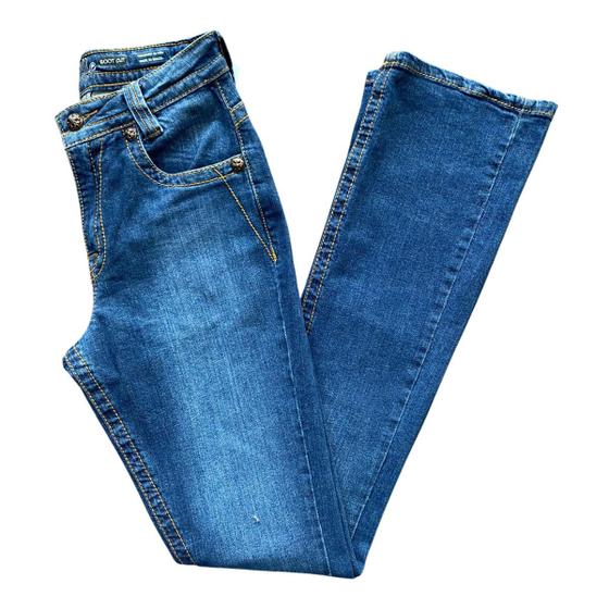 Imagem de Calça Jeans Feminina Miss Me Bordado Bolso