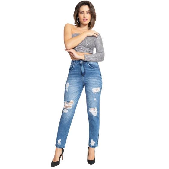 Imagem de Calça Jeans Feminina Mom Biotipo 28616